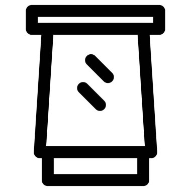 İş yerinde ahşap tente penceresi.