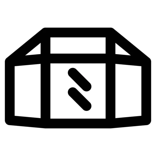 Skleněné Konstruktivní Arkýřové Okno Pro Domácnost — Stockový vektor