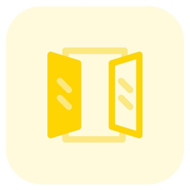 Havalandırma için açık pencere.