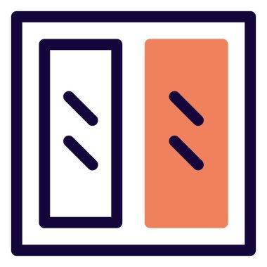 Çift kapılı klasik kaplama penceresi.