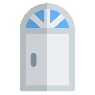 Fanlight penceresi kapı girişine yerleştirilmiş.