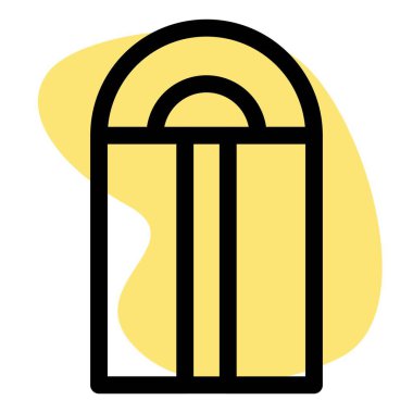 Fanlight pencereyi girişe sabitledi.