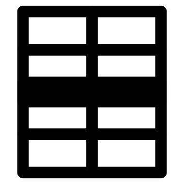 Dikey hareket panelleri olan kuşak penceresi.