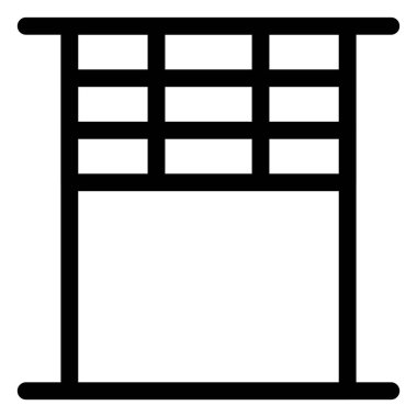 Taşınabilir panellerin ayarlanabilir kuşak penceresi.