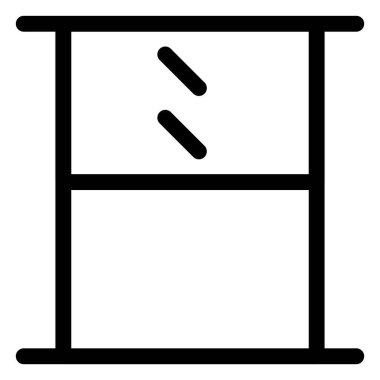 Ev dekorasyonu için kuşak pencere tasarımı.