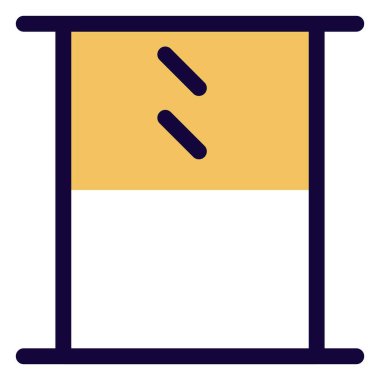 Ev dekorasyonu için kuşak pencere tasarımı.