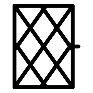 Havalandırma için iki küçük pencere..