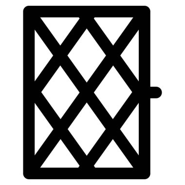 Havalandırma için iki küçük pencere..