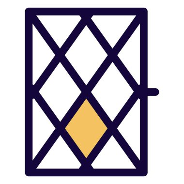 Havalandırma için iki küçük pencere..