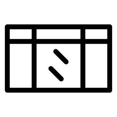 Modern biçim üç panel kaydırma penceresi.