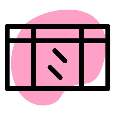 Modern biçim üç panel kaydırma penceresi.