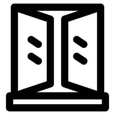 Cam pencerede çift panel açıldı.