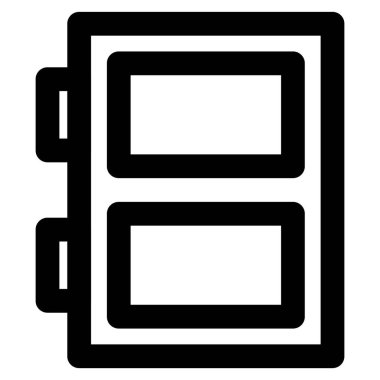 Paket teslimatı için kullanılan küçük itme penceresi.