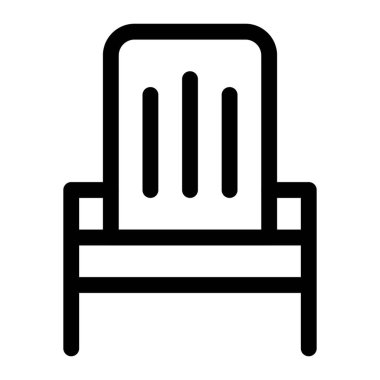 Açık hava için geniş kollukları olan Adirondack sandalyesi.