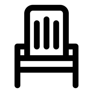 Açık hava için geniş kollukları olan Adirondack sandalyesi.