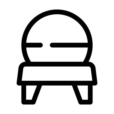 Duruşu iyileştirmek için ergonomik denge topu koltuğu.