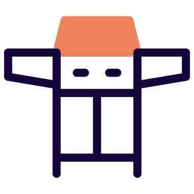 Barbekü ocağı açık hava yemeği için kullanılır..