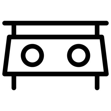 Çift yakıcılı barbekü gaz ızgarası.