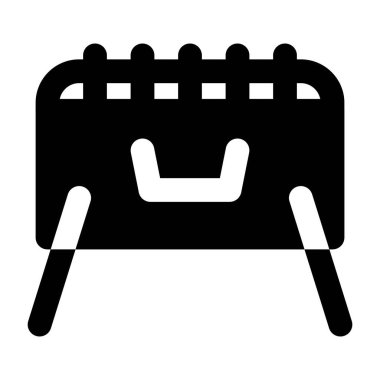 Arka bahçe partisi için barbekü ızgarası.