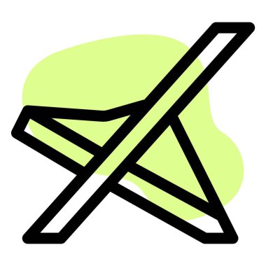 Güverte olarak kullanılan katlanabilir plaj sandalyesi..