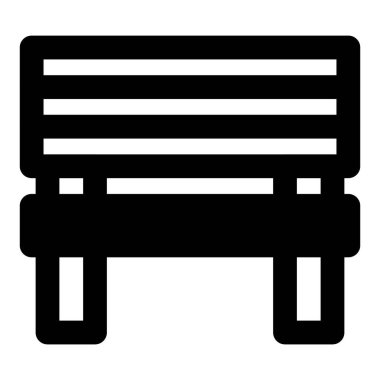 Birden fazla kişi için ahşap bank.