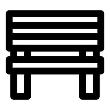 Birden fazla kişi için ahşap bank.