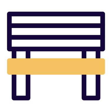 Birden fazla kişi için ahşap bank.