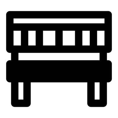 Açık hava kullanımı için şık ahşap bank.