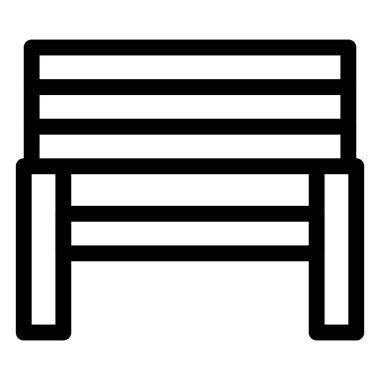 Antik tasarım ahşap bank, oturmak için.