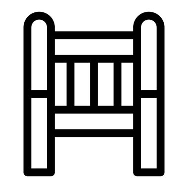 Gerinme için ibrikleri olan antika sandalye