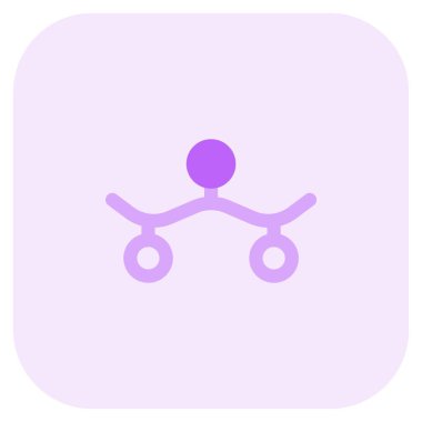 Duvar dekorasyonu için asılı ışıklar.