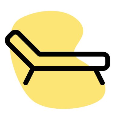 Uzun sırt koltuğu ya da dinlenmek için kanepe.