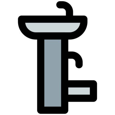 Sürekli susuzluk için çeşme kurulumu.