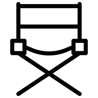 Açık havada oturmak için katlanabilir rahat sandalye.