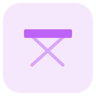 Küçük katlanabilir masa ve katlanabilir bacaklar..