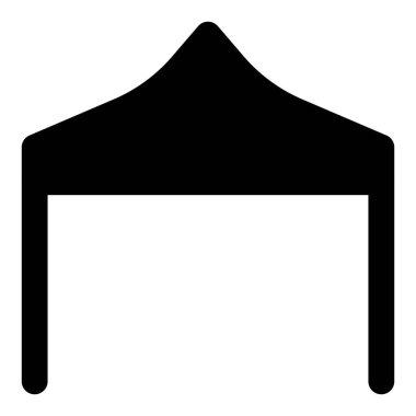 Tribünlerde asılı duran bir paraşüt..