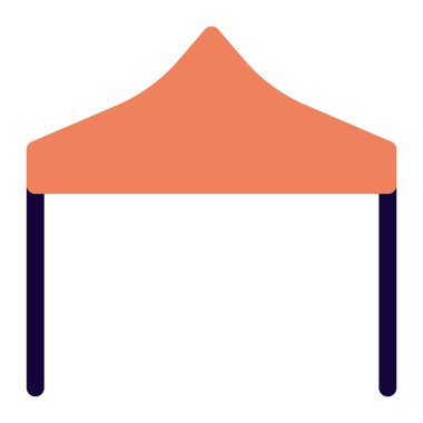 Tribünlerde asılı duran bir paraşüt..