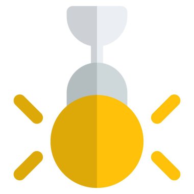 Dekorasyon için kullanılan tavanlı lamba.