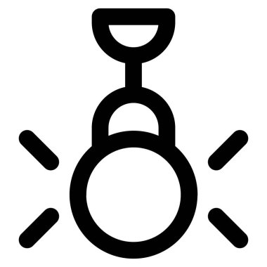 Dekorasyon için kullanılan tavanlı lamba.