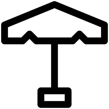 Gündüz vakti gölge sağlamak için kullanılan şemsiye.