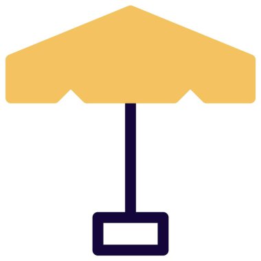 Gündüz vakti gölge sağlamak için kullanılan şemsiye.