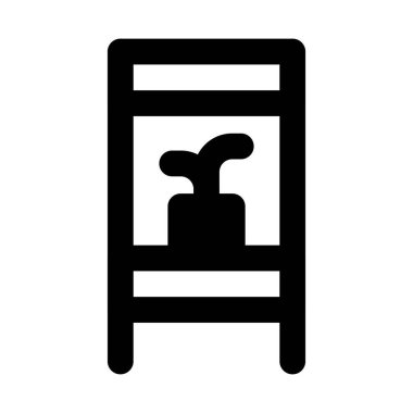 Oda dekorasyonu için çift katlı santral.