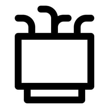 Açık hava dekorasyonu olarak kullanılan kil ekicisi.