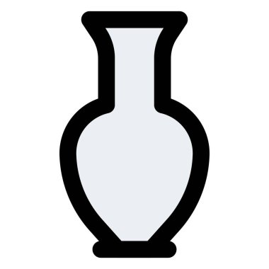 Dekorasyon için minimal tasarımı olan porselen vazo