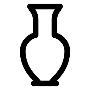 Dekorasyon için minimal tasarımı olan porselen vazo