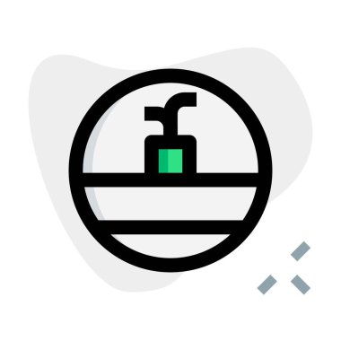 Dekor için duvara ekici monte edildi