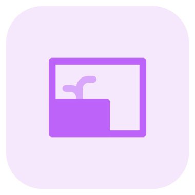 İç dekorasyon olarak kullanılan duvara monte edilmiş ekici