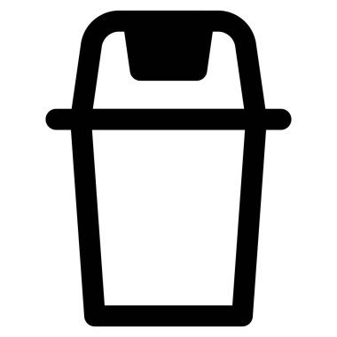 Atık boşaltmak için orta büyüklükte çöp kutusu