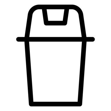 Atık boşaltmak için orta büyüklükte çöp kutusu