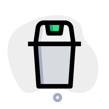 Atık boşaltmak için orta büyüklükte çöp kutusu